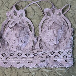 Zenana Outfitters Lavender Lace Bralette